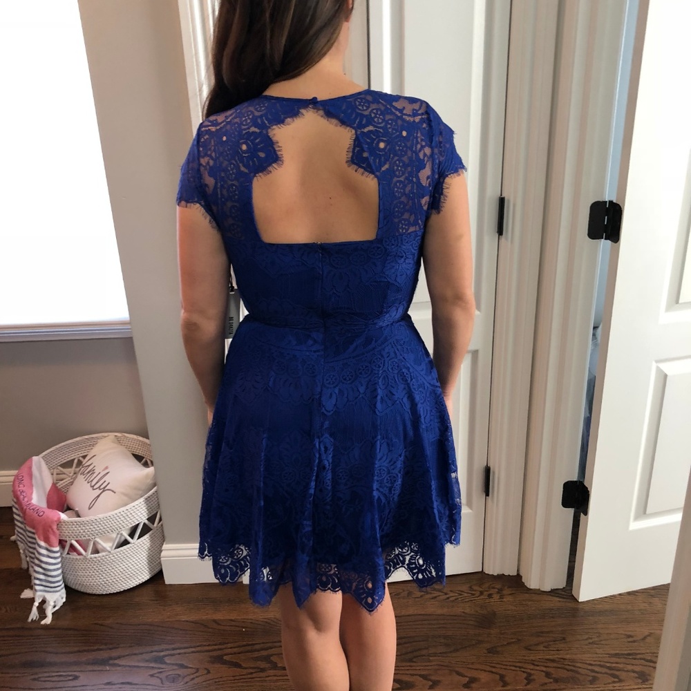 NWT! Sapphire Blue Lace Dress